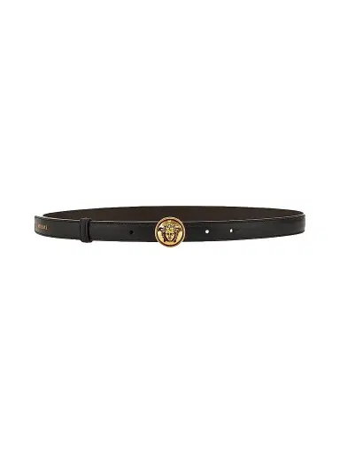 Versace Women's Logo Leather Belt | Thumbnail 1 Versace Women's Logo Leather Belt | Thumbnail 1