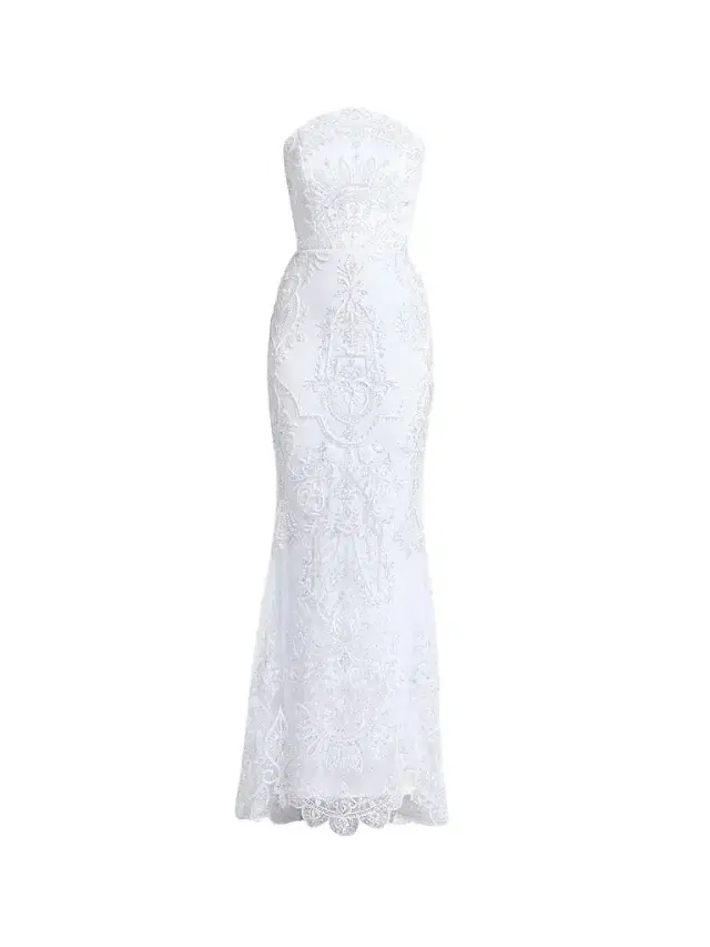 Zhivago Women's Ithaca Lace Strapless Gown - Fleur De Lune - Size 12