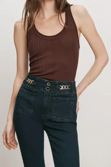 Veronica Beard Birke Tank - Burgundy | Thumbnail 3 Veronica Beard Birke Tank - Burgundy | Thumbnail 3