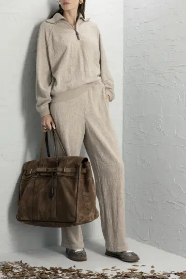 Brunello Cucinelli Lace Knit Pant | Thumbnail 3