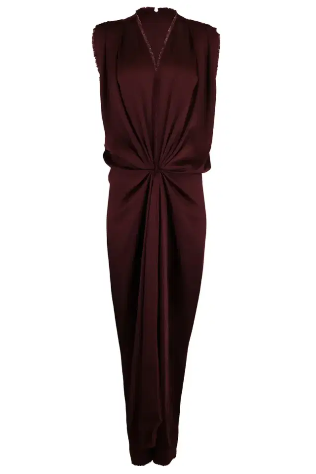 Michael Kors Collection Sleeveless Draped Column Gown