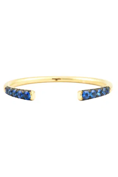 Sylva & Cie Blue Sapphire Athena Bangle Bracelet | Thumbnail 1