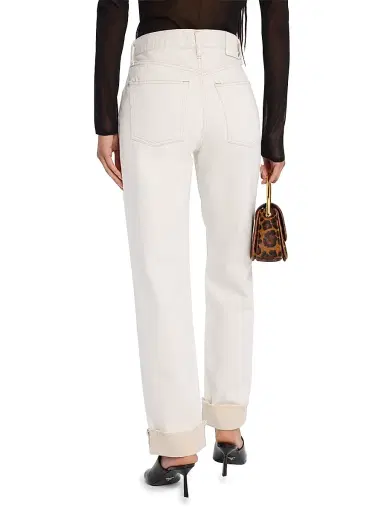 Moussy Vintage Women's Bellport High-Rise Straight-Leg Cuffed Jeans | Thumbnail 4 Moussy Vintage Women's Bellport High-Rise Straight-Leg Cuffed Jeans | Thumbnail 4
