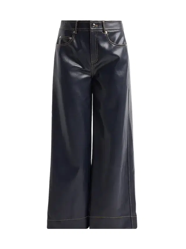 Cinq à Sept Women's Faux-Leather Betsy Pants - Navy Amber