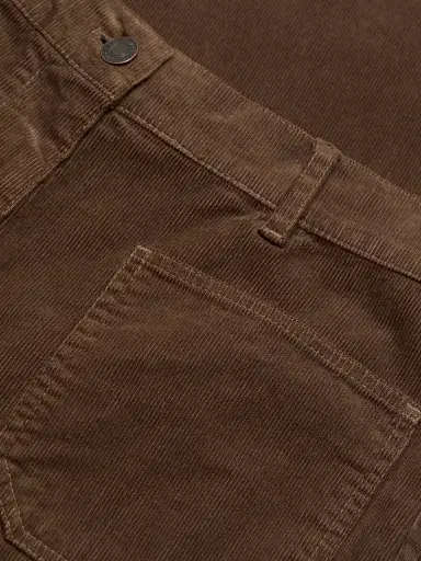 Nili Lotan Women's Florence Flared Cotton-Blend Corduroy Pants - Brunette | Thumbnail 7