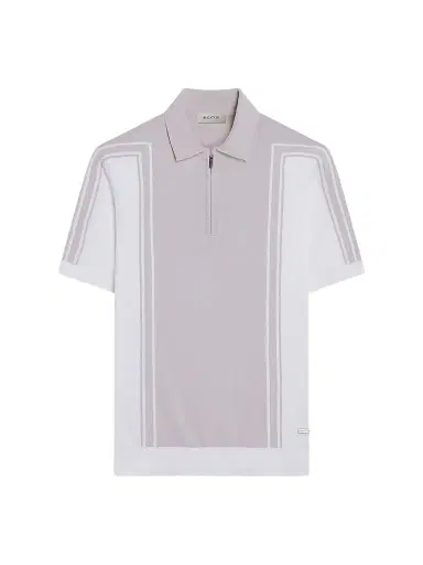 Bugatchi Men's Quarter-Zip Polo Sweater - Oatmeal - Size XL | Thumbnail 1 Bugatchi Men's Quarter-Zip Polo Sweater - Oatmeal - Size XL | Thumbnail 1