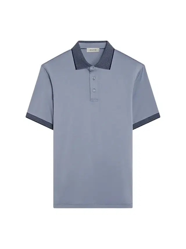Bugatchi Men's Contrast Collar Cotton Polo Shirt