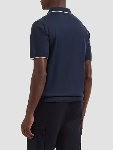 Bugatchi Men's Argyle-Stitched Polo Sweater - Navy | Thumbnail 3 Bugatchi Men's Argyle-Stitched Polo Sweater - Navy | Thumbnail 3