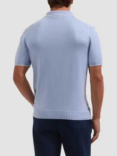 Bugatchi Men's Argyle-Stitched Polo Sweater - Air Blue | Thumbnail 3