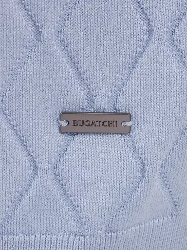 Bugatchi Men's Argyle-Stitched Polo Sweater - Air Blue | Thumbnail 6