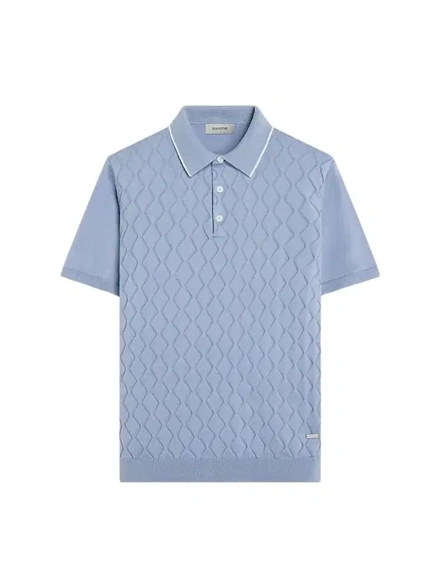 Bugatchi Men's Argyle-Stitched Polo Sweater - Air Blue