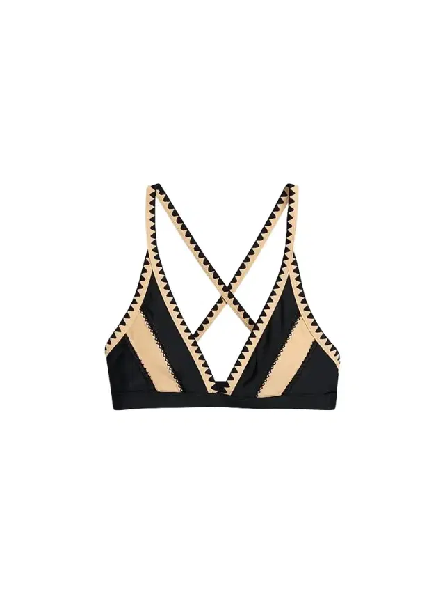 Ramy Brook Women's Kara Bikini Top - Black Colorblock