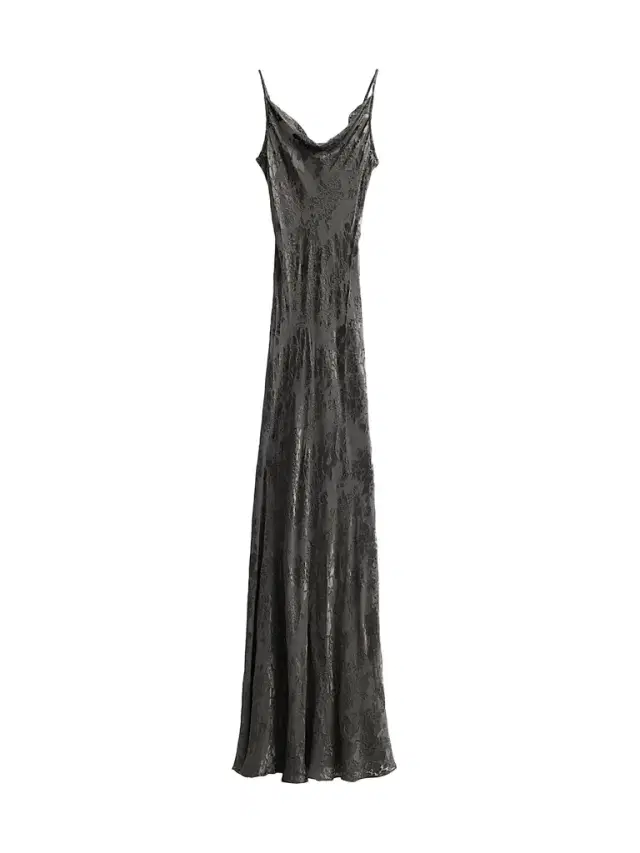 L'Agence Women's Christine Sheer Floral Burnout Maxi Dress - Ash Olive - Size 14