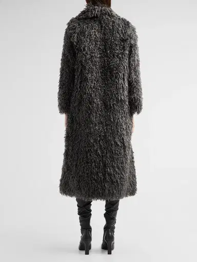 L'Agence Women's Lizbeth Long Faux Fur Jacket | Thumbnail 3 L'Agence Women's Lizbeth Long Faux Fur Jacket | Thumbnail 3
