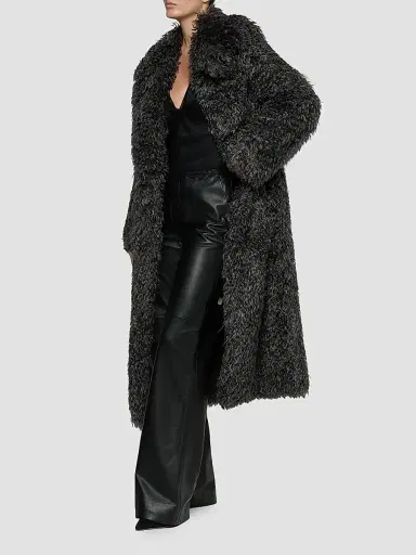 L'Agence Women's Lizbeth Long Faux Fur Jacket | Thumbnail 6 L'Agence Women's Lizbeth Long Faux Fur Jacket | Thumbnail 6