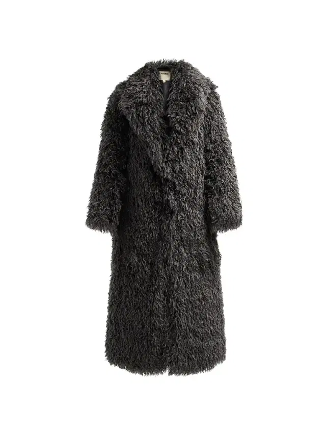 L'Agence Women's Lizbeth Long Faux Fur Jacket
