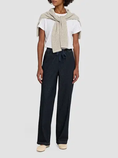 Eileen Fisher Women's Stretch Knit Wide-Leg Pants | Thumbnail 2 Eileen Fisher Women's Stretch Knit Wide-Leg Pants | Thumbnail 2
