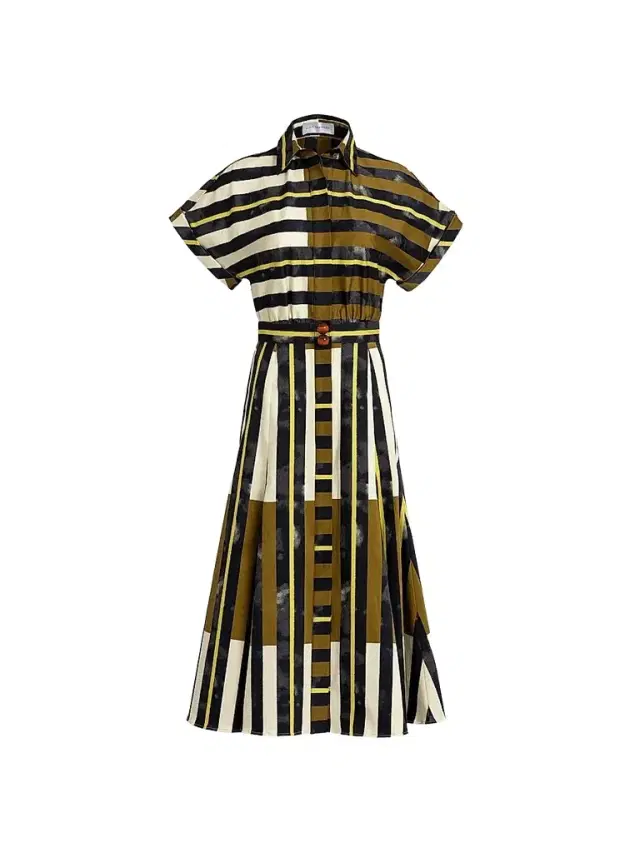 Silvia Tcherassi Women's Noor Printed Cotton Shirtdress
