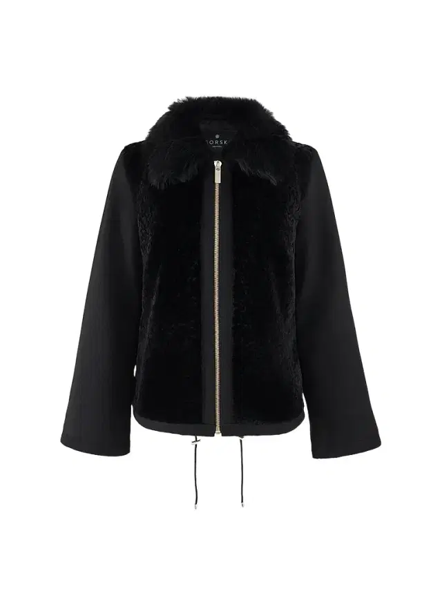 Gorski Women's Wool Coat Crafted - Black - Size XL