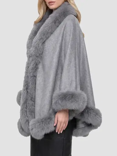 Gorski Women's Select Cashmere Cape | Thumbnail 3 Gorski Women's Select Cashmere Cape | Thumbnail 3