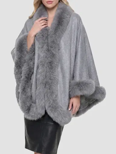 Gorski Women's Select Cashmere Cape | Thumbnail 4 Gorski Women's Select Cashmere Cape | Thumbnail 4