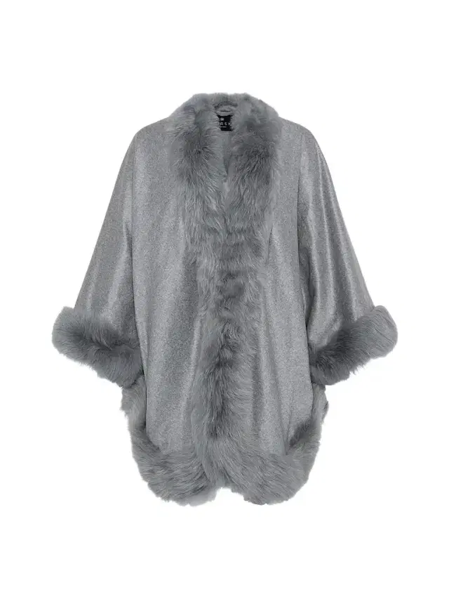 Gorski Women's Select Cashmere Cape - Light Gray