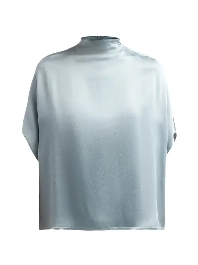 Lapointe Women's Satin Mock Turtleneck Blouse - Dove