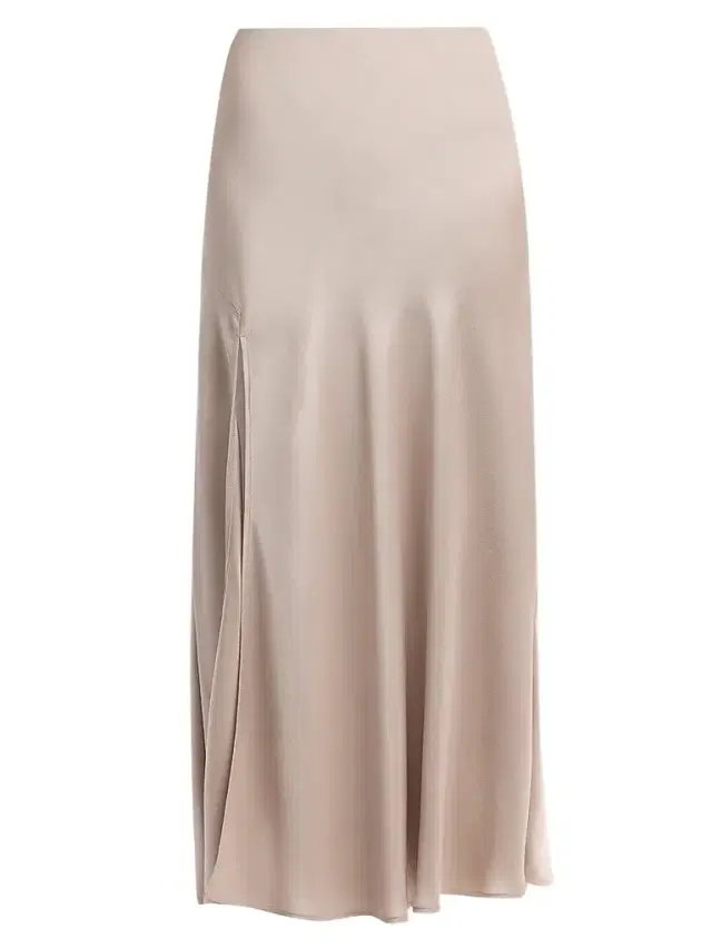 Lapointe Women's Satin Bias Slit Midi-Skirt - Washed Silver