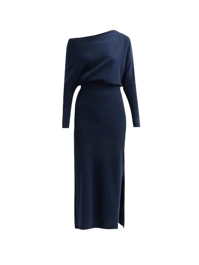 Altuzarra Women's Kasos One-Shoulder Drape Midi-Dress - Navy