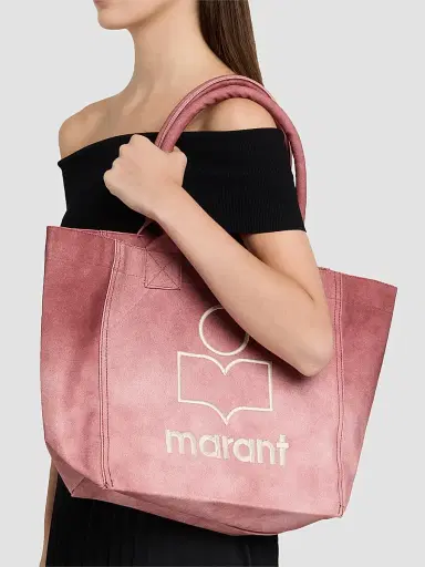 Isabel Marant Women's Yenky Cotton Canvas Tote Bag - Raspberry | Thumbnail 2