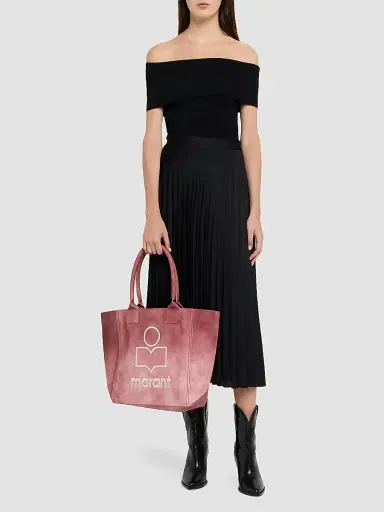 Isabel Marant Women's Yenky Cotton Canvas Tote Bag - Raspberry | Thumbnail 5