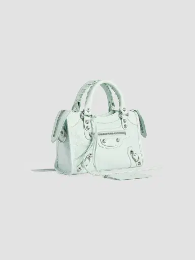 Balenciaga Women's Le City Mini Top Handle Bag - Almond Green | Thumbnail 4