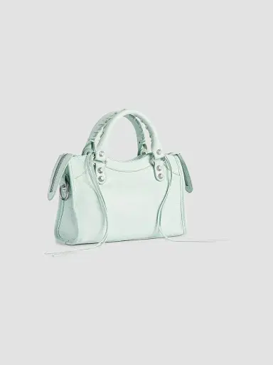 Balenciaga Women's Le City Mini Top Handle Bag - Almond Green | Thumbnail 5