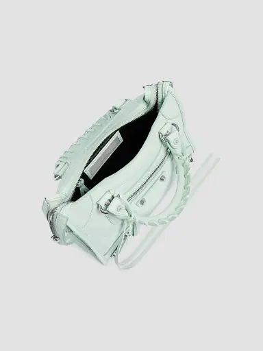 Balenciaga Women's Le City Mini Top Handle Bag - Almond Green | Thumbnail 6