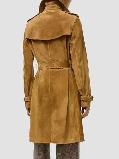 Burberry Women's Kennsington Cashmere Trench Coat - Camel | Thumbnail 3