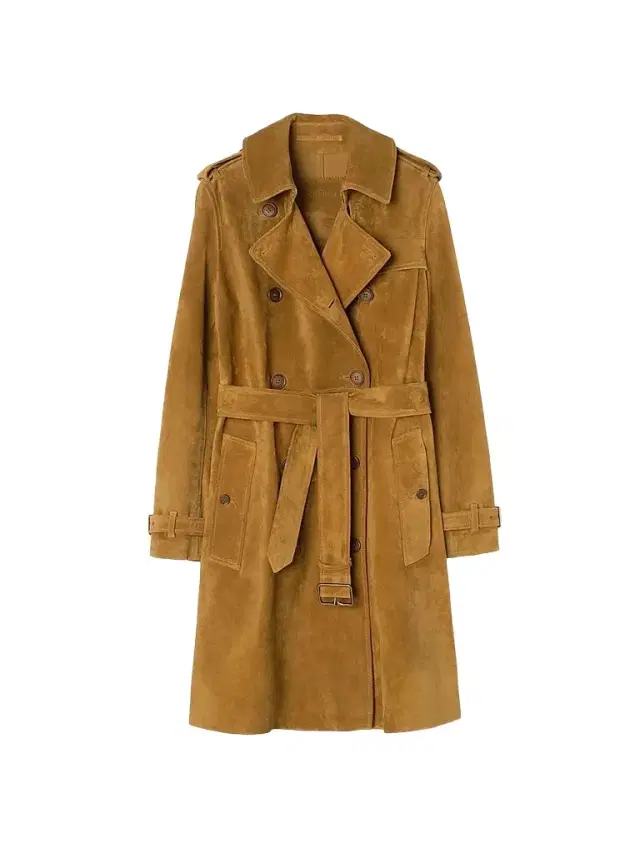 Burberry Women's Kennsington Cashmere Trench Coat - Camel