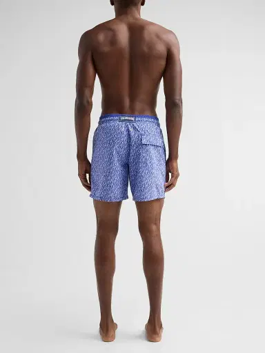 Vilebrequin Men's Graphic Shells Swim Trunks - Royal Sky | Thumbnail 3 Vilebrequin Men's Graphic Shells Swim Trunks - Royal Sky | Thumbnail 3