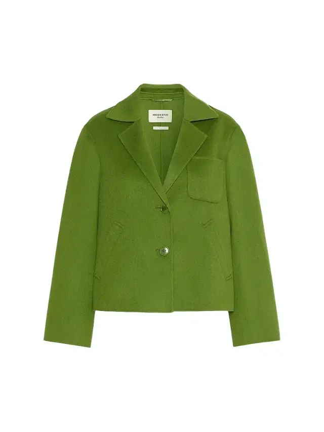 Weekend Max Mara Women's Double Wool Cropped Jacket - Green