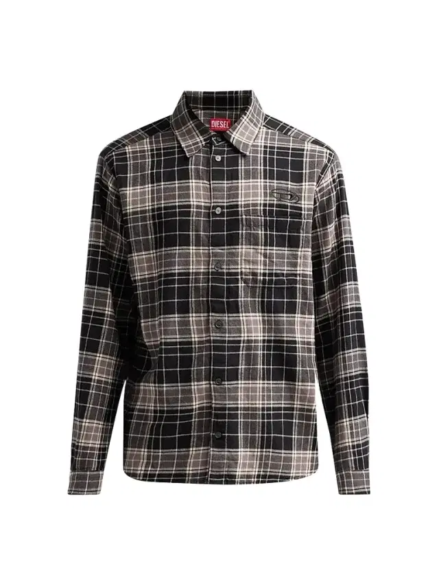 Diesel Men's Simply Plaid Flannel Shirt