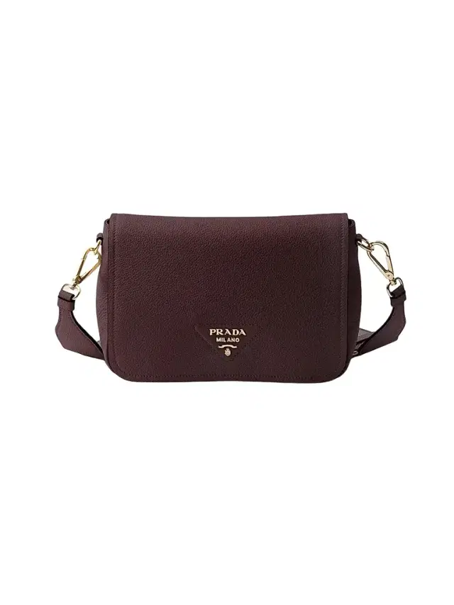 Prada Women's Leather Shoulder Bag - Dark Red