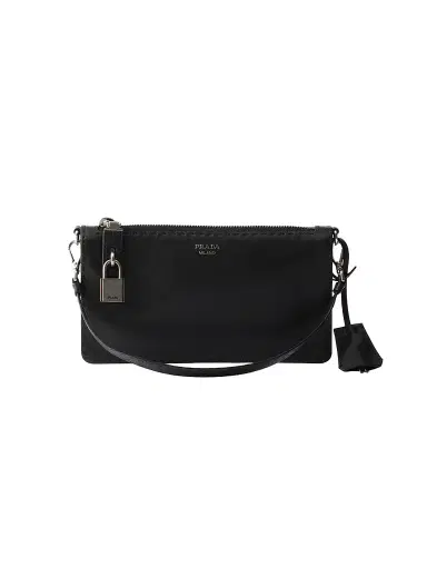 Prada Women's Nappa Leather Pouch | Thumbnail 1 Prada Women's Nappa Leather Pouch | Thumbnail 1