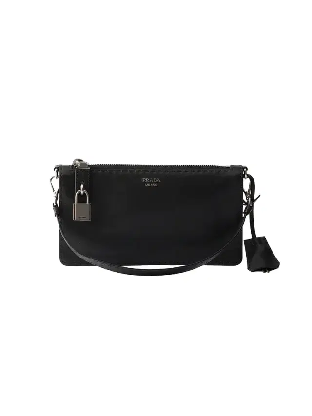 Prada Women's Nappa Leather Pouch - Black