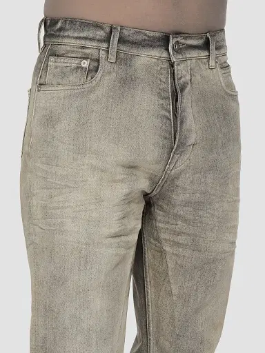 Rick Owens Men's Bolan Cotton Denim Cutoff Shorts - Mineral | Thumbnail 5