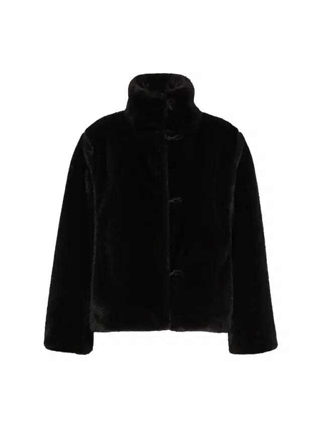 Max Mara Women's Fluffy Textured Short Coat - Dark Brown