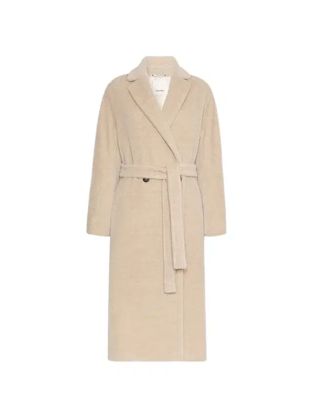 Max Mara Women's Double Breasted Alpaca and Wool Coat - Albino