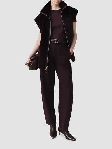 Marella Women's Cocoon Gilet Coat - Blackberry | Thumbnail 2
