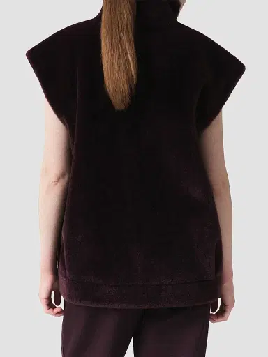 Marella Women's Cocoon Gilet Coat - Blackberry | Thumbnail 4