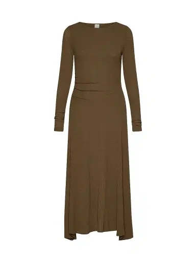 Marella Women's Jersey Tulle Dress - Oil Green | Thumbnail 1