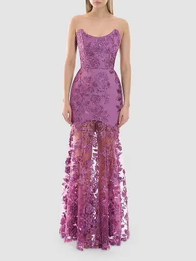 Zhivago Women's The Voice Returns Lace Gown - Mauve - Size 2 | Thumbnail 2