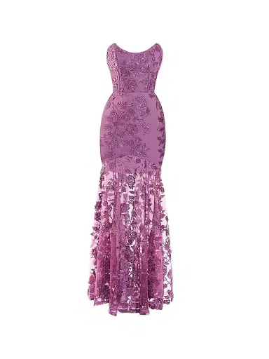 Zhivago Women's The Voice Returns Lace Gown - Mauve - Size 2 | Thumbnail 1